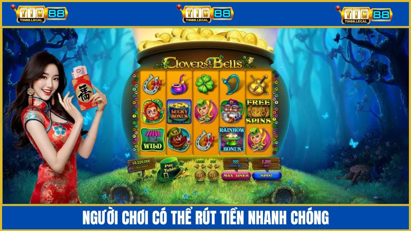 Người chơi được phép rút tiền nhanh chóng và an toàn tại Tin88